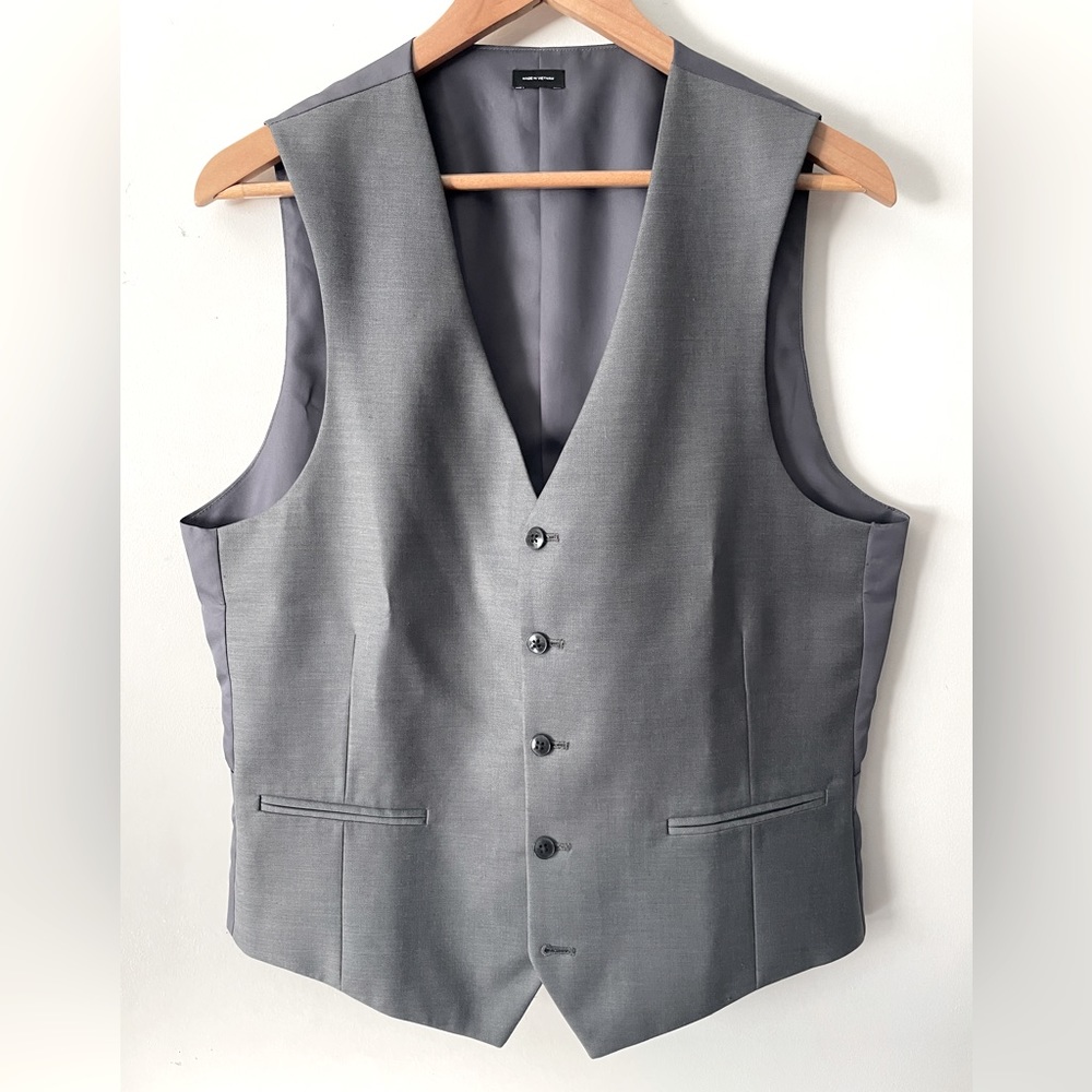Vest Waistcoat Grey Medium J. Ferrar